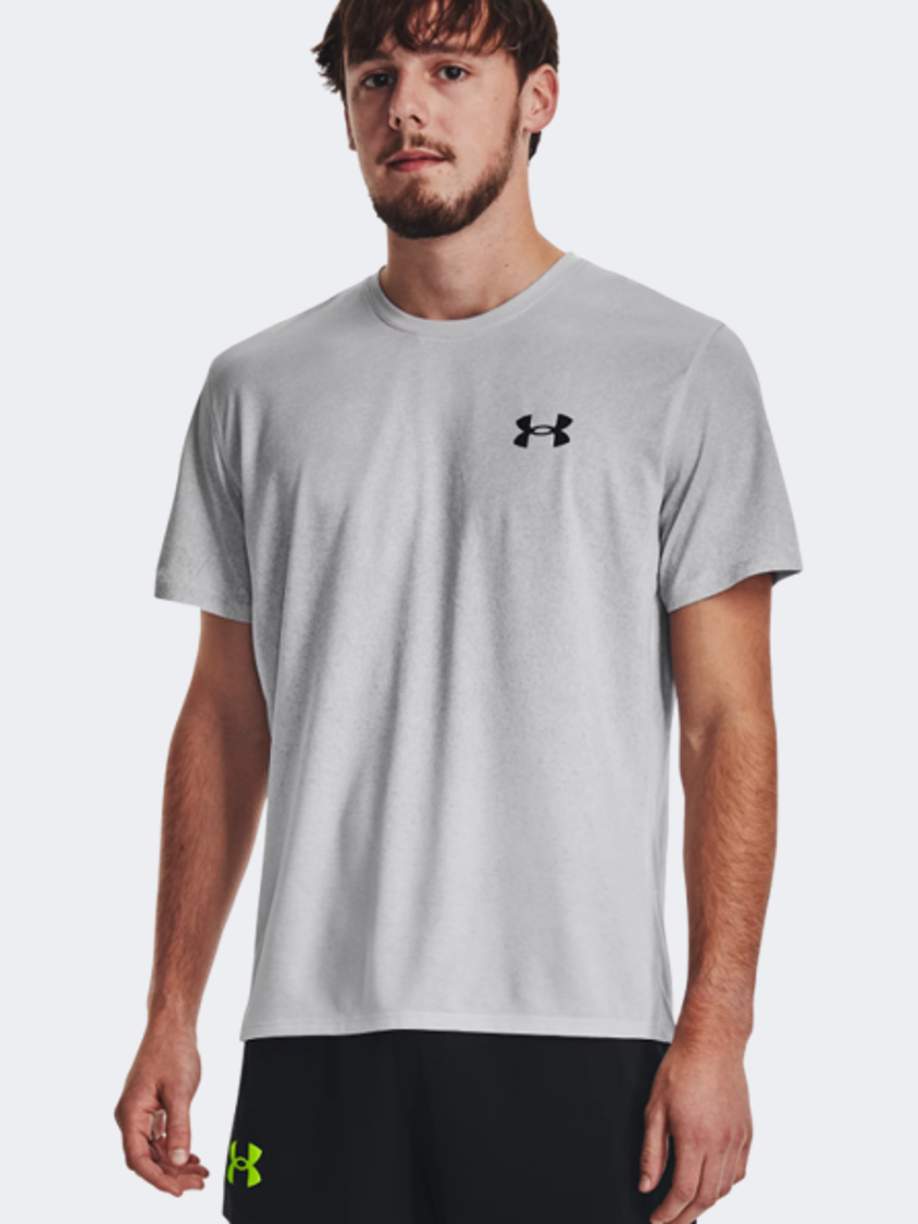 Under Armour Rush Run Men Running T-Shirt Halo Grey