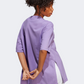 Adidas Dance Oversized Women Sportswear T-Shirt Purple