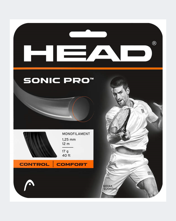 Head No Gender Tennis 281028 Sonic Pro 16 Black Strings