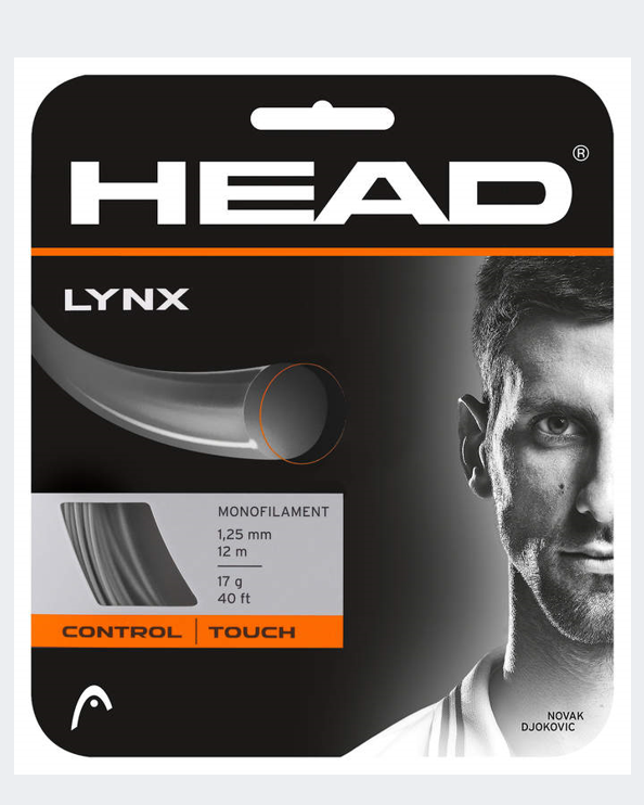 Head Lynx (Set) 16 Tennis Strings Anthracite 281784