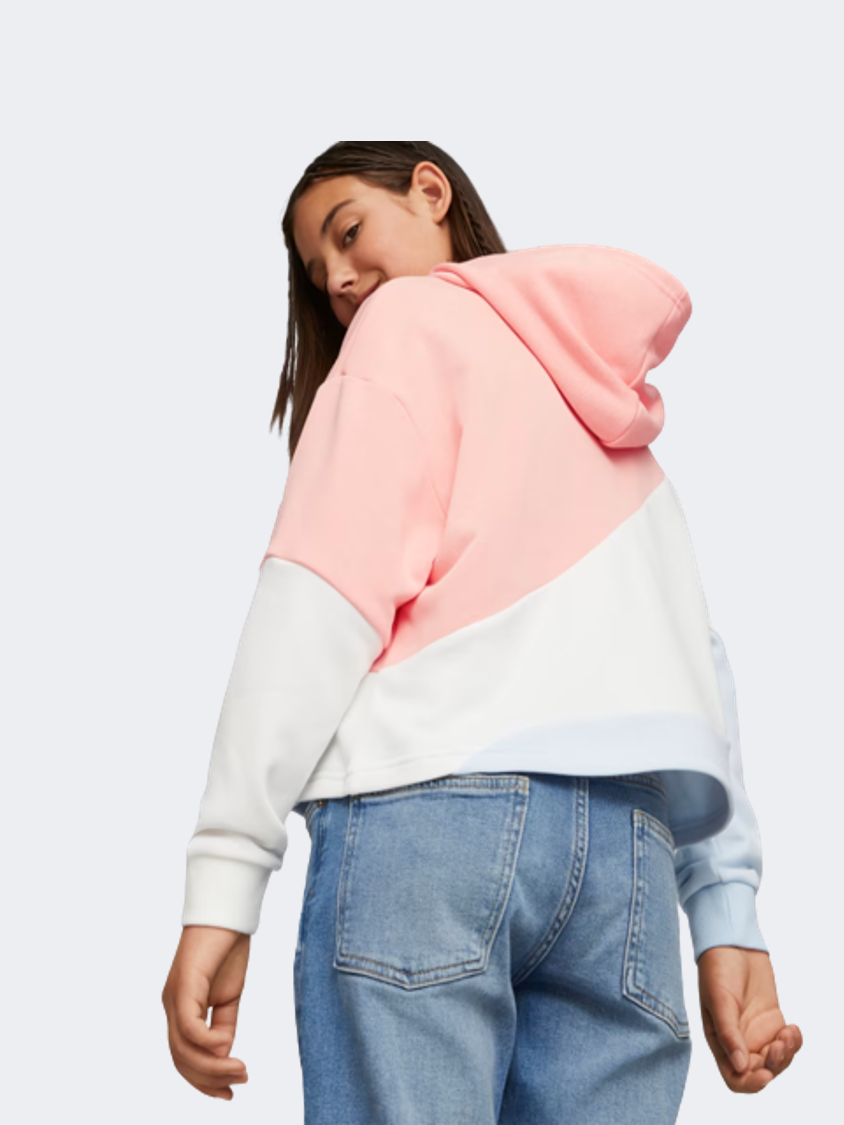 Puma Power Cat Girls Lifestyle Hoody Icy Blue