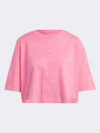 تيشيرت رياضي نسائي Adidas All Szn بينك فيوجن