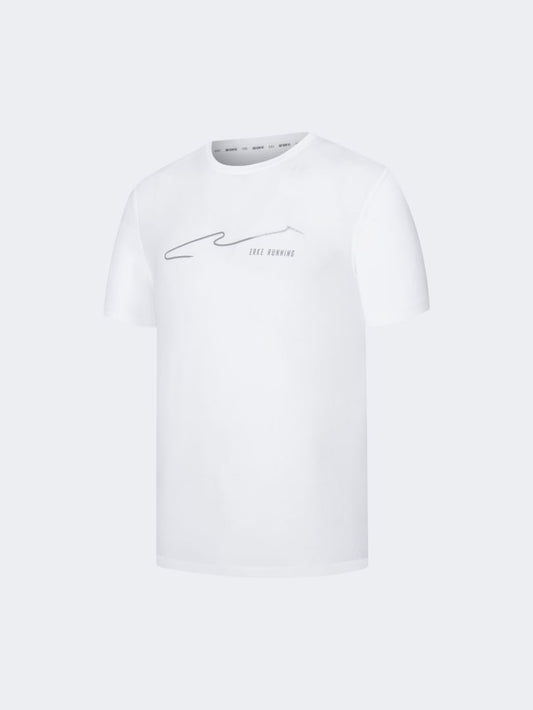 Erke Crew  Men Running T-Shirt  White