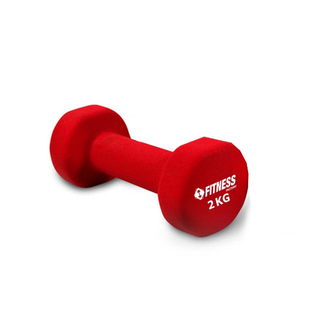 1 Piece IRM-Fitness Factory Neoprene Dumbbell 2Kg Fitness Weight red