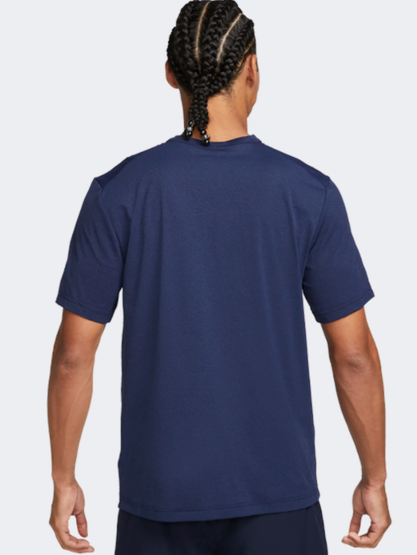 Nike Track Club Hyverse Men Running T-Shirt Navy/White