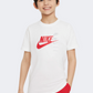 Nike Standard Issue Boys Lifestyle T-Shirt White/Red