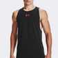 Under Armour Baseline Cotton Men Basketball Tank Black/Red