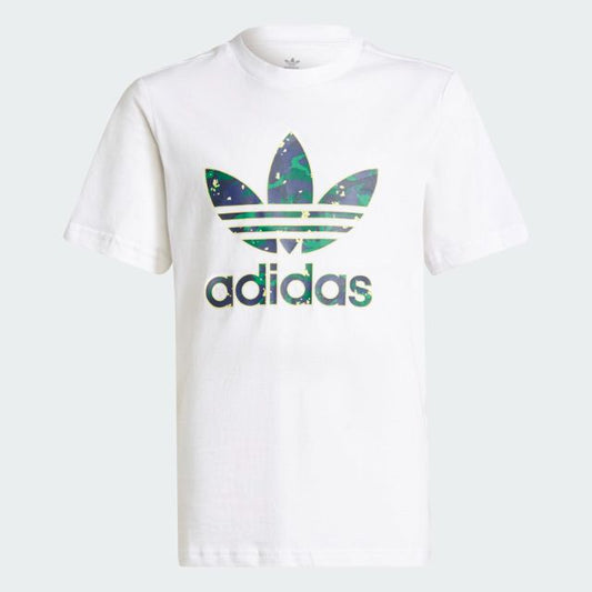 Adidas Allover Print Camo Kids Original T-Shirt White