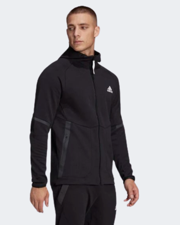 Adidas Designed For Gameday Full-Zip Men Sportswear Hoody Black He5030