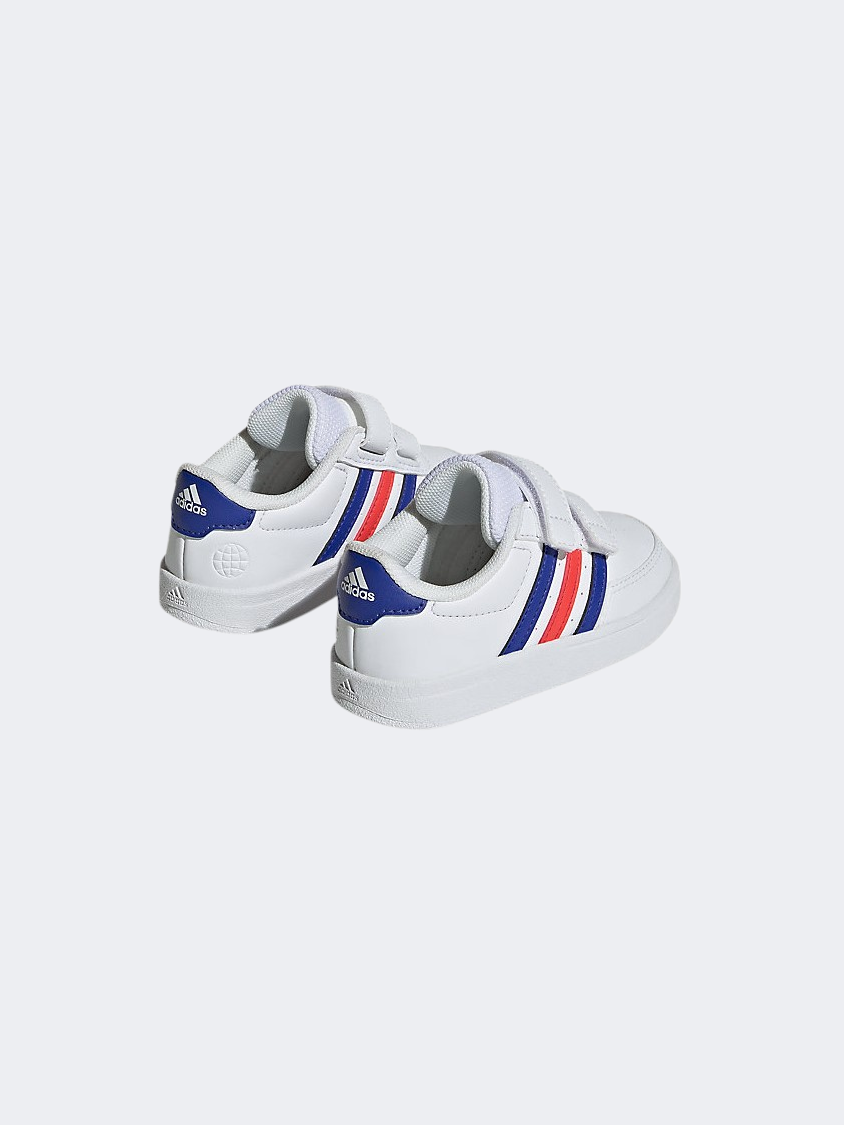 Adidas Breaknet Infant-Boys Sportswear Shoes White/Blue/ Red